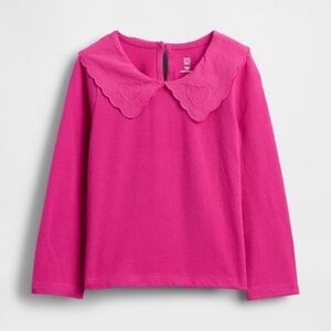 Gap Toddler Heart Collar Long Sleeved Top